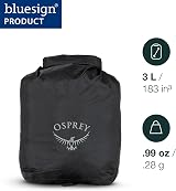 Osprey Ultralight Dry Sack 3L Black O/S view 2