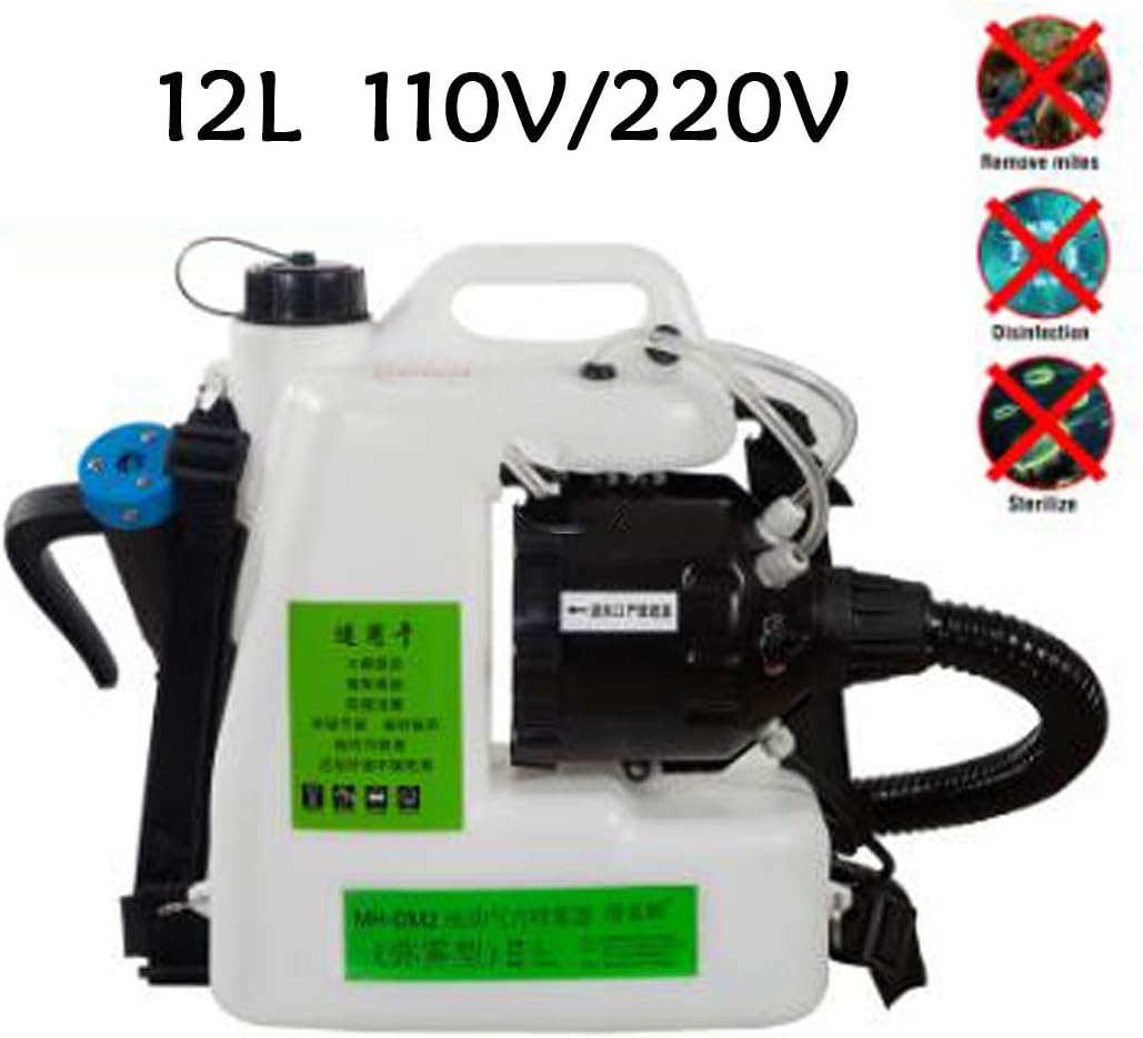 HAHALE 12L Electric ULV Fogger Virus Disinfection ULV Ultra Low Capacity Sprayer Mosquito Killer Electric 110V/220V for Garden Fruit Tree School Guesthouse Warehouse