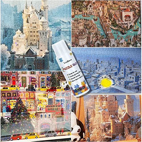 2023 Updated Puzzle Glue, Jigsaw Puzzle Glue with Newest Sponge Head
