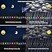 Icicle Dual Power String Lights Outdoor, 72 Ft 8 Modes 200 LED Waterproof Battery & Solar String Lights for Indoor/Outdoor, Garden, Patio, Fence and Holiday Decorations(Multi Color)