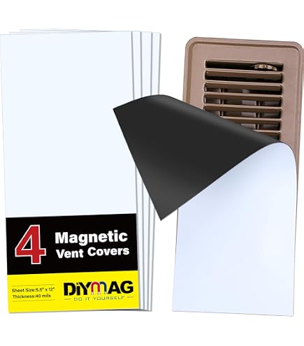 4pcs Square Magnetic Vent Covers, 12x12 Inch High Strength Magnetic Air Vent Blocker Covers Register Magnet Vent Cover Sound Proof Covers for Home Floor Ceiling Wall AC RV HVAC 4pcs Square Magnetic Vent Covers, 12x12 Inch High Strength Magnetic Air Vent Blocker Covers Register Magnet Vent Cover Sound Proof Covers for Home Floor Ceiling Wall AC RV HVAC