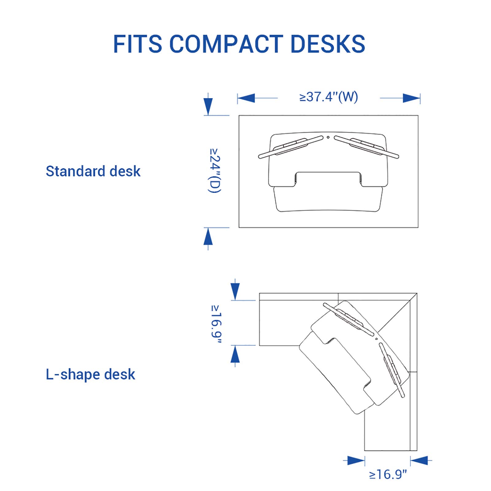 FLEXISPOT Electric Standing Desk Converter 36