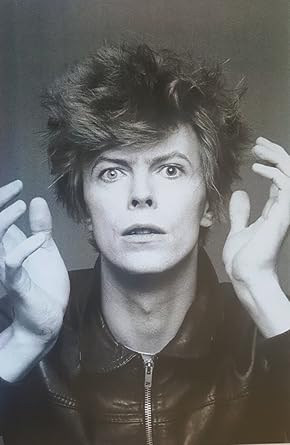 David Bowie Close Up Wild Eyed And Messy Hair 11 X 17 Litho