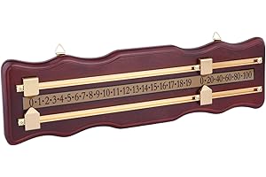 Colaxi Snooker Billiard Score Board,Shuffleboard Scoreboard Referee Gear Scorer Board,Wooden Snooker Score Keeper Snooker Scoreboard
