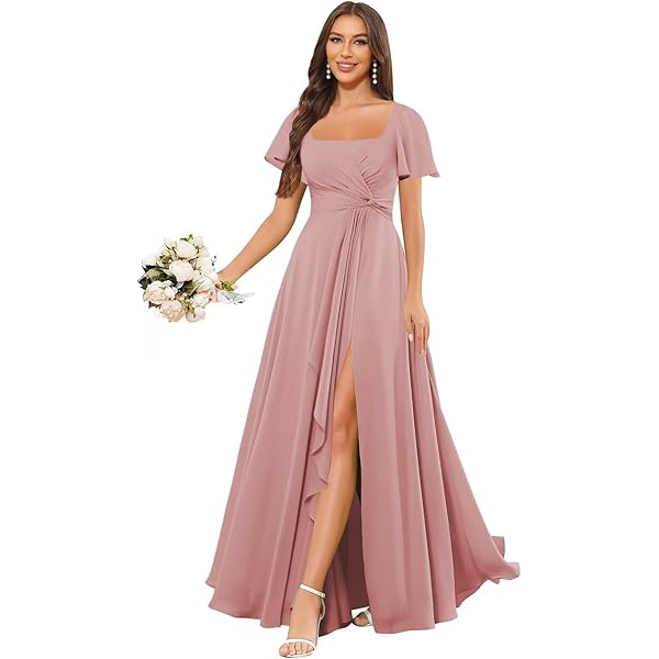 Amazon.com: HYY Chiffon Wisteria Bridesmaid Dresses with Pockets for Women Ruffled V Neck Floor Length Formal Wedding Party Gown Size 0 : Clothing, Shoes & Jewelry Amazon.com: HYY Chiffon Wisteria Bridesmaid Dresses with Pockets for Women Ruffled V Neck Floor Length Formal Wedding Party Gown Size 0 : Clothing, Shoes & Jewelry