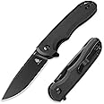Kizer Riverbank Pocket Knife, 2.99 In Nitro-V Steel Blade Folding Knife G10 Handle Small EDC for Men Women Outdoor Camping Hunting Knives with Deep Carry Reversible Pocket Clip V3717M1
