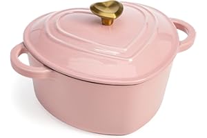 PH 4Qt CI Heart DutchOven Pink