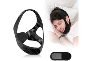 HQCC Chin Strap for Sleeping & Anti Snoring Devices- Adjustable Mouth Tape & CPAP Strap | Sleep Apnea Devices for Women & Men | Comfortable Design for Night Breathing & Double Chin