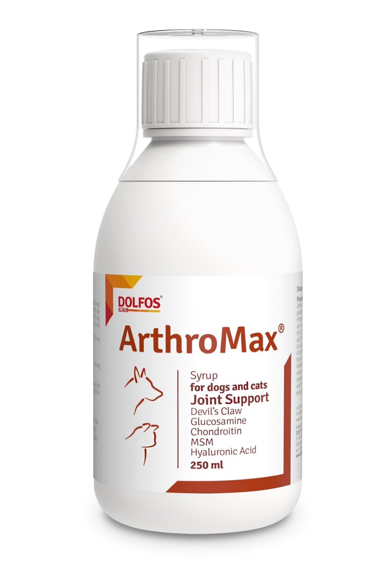 ArthroMax 250ml liquid Joint Supplement for Cats and Dogs Glucosamine Condroitin Devil's Claw MSM