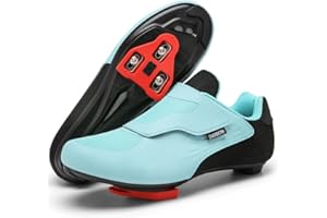 DARIBOM Unisex Cycling Shoes Compatible with Peloton Shoes Indoor Road Bike Riding Shoes for Men and Women Pre-Installed with Delta Cleats Clip Outdoor Pedal