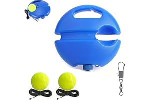 Tennis Trainer Rebound Ball Set, Tennis Rebounder - Portable Tennis Training Equipment, Elastic Rebound Ball with Anti-Tangle