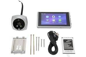 4.5-inch Smart Digital Door Viewer, 160-degree 1080P 2MP Camera, Doorbell with Infrared Night Vision Function, Suitable for H