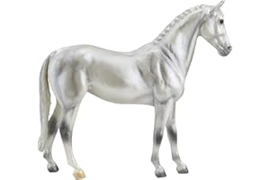 Breyer Horses Freedom Series Horse | Pearly Grey Trakehner | 9.75" x 7" | 1:12 Scale | Horse Toy | Model #960, White