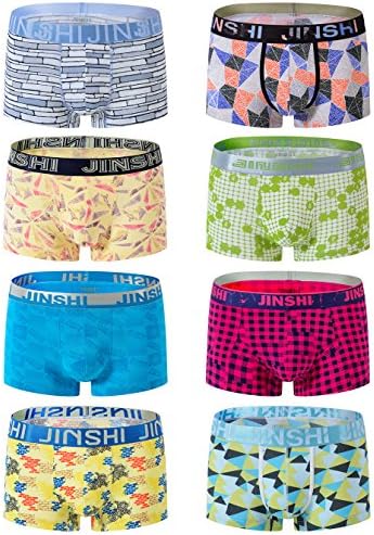 SHENGRUI JINSHI Men's Stretch Boxer Briefs Soft Bamboo Underwear Pack