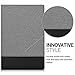 kwmobile Case for Sony Xperia Tablet Z4 - PU Leather and Canvas Protective Cover with Stand Feature - Grey/Black