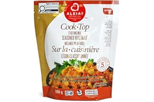 Aleia’s Gluten Free Cook Top Stuffing – Seasoned Vegetable – 156g (1 Pack) – Rich Flavor, Quick Prep – Stuffing for Gluten-Fr