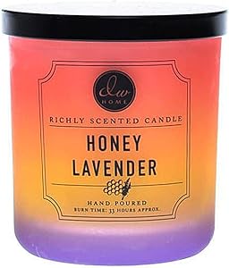 DW Home Honey Lavender Medium Single Wick Candle