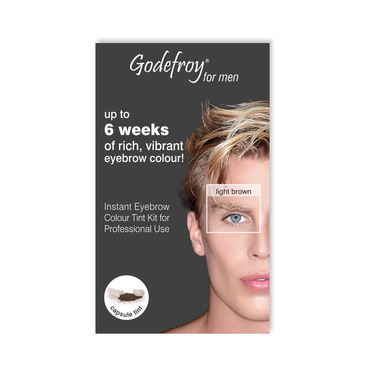 Godefroy Instant Eyebrow Tint for Men (Light Brown)