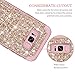 Hekodonk Compatible Galaxy S8 Case, 3D Luxury Sparkle Glitter Shiny Heavy Duty Shockproof Full-Body Protective Cover High Impact Hybrid Case for Samsung Galaxy S8 - Bling Rose Gold