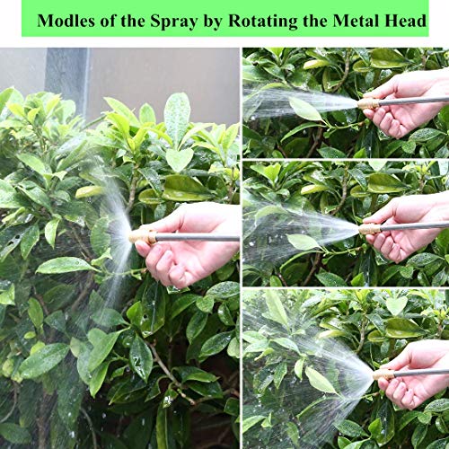 bopopo Jet Garden Hose Sprayer Gun Metal High Pressure Pistol Grip Nozzle Tool,360° Rotaing Adjustmen Leak Proof Grip Spray for Car Washing,Plants Watering,Pets Shower,Cleaning Housework - Thumbnail 3