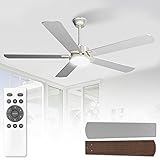 Mid-Century Modern 52 Inch Ceiling Fan with Light