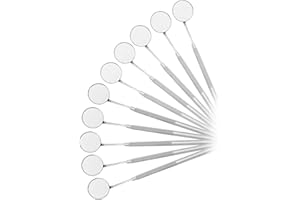 AAProTools 10 Piece Dental Mouth Mirror #5 W/Handle Dental Instrument