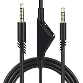 Cypher.V Replacement Cable Cord for Astro A40/A40TR/A10 Gaming Headsets, Aux Wire with Volume Control 2.0 M 6.5 Feet Compatible with Xbox-One PC Ps4 etc (Black)