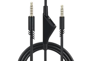 CYPHER.V Replacement Cable Cord for Astro A40/A40TR/A10 Gaming Headsets, Aux Wire with Volume Control 2.0 M 6.5 Feet Compatible with Xbox-One PC Ps4 etc (Black)