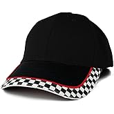 MC Racing Flag Low Profile Structured Cotton Twill Baseball Cap