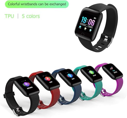 Egosy Reloj Inteligente Pulsera de Fitness Reloj Pantalla táctil ...