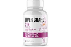 EPN SUPPLEMENTS Liver Guard 21x | #1 Rated Liver Detox, Repair & Cleanse Supplement w/Milk Thistle, Artichoke, Dandelion + More | 100% Natural for Men & Women | Liver Support, Care + Improve Function - 60 Capsules