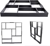 Zerone DIY Paving Mould Asymmetrical Stone Tile Brick Cement Concrete Garden view 8