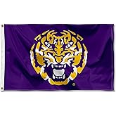 Louisiana State LSU Tigers Tiger Head Flag