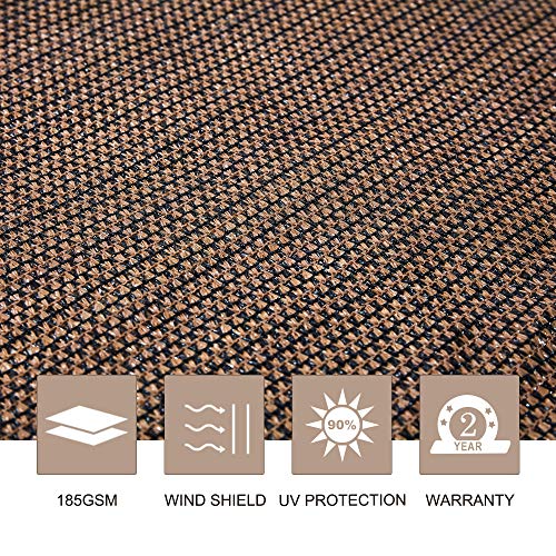 VICLLAX Shade Fabric Sun Shade Cloth Privacy Screen with Grommets for