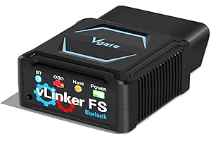Vgate vLinker FS Bluetooth OBD2 Diagnostic Scan Tool, OBDII Car Code Reader for iOS, Android & Windows