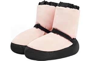 Phineein Girls' Ballet Warm Up Bootie Dance Shoes