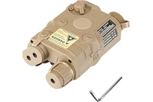 ACTIONUNION Airsoft PEQ-15 Style Battery Box Dummy Battery Case for AEG GBB CQB (Tan)