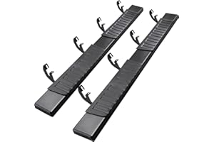 CLIMWA Running Boards Compatible with 2015-2024 Chevy Colorado/GMC Canyon Crew Cab. Carbon Steel Black Truck Side Step Nerf Bars Steps for Colorado/Canyon Crew Cab.