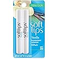 Softlips Lip Balm Protectant Value Pack, SPF 20, Vanilla, 2-Count 0.07-Ounce Tubes (Pack of 6)