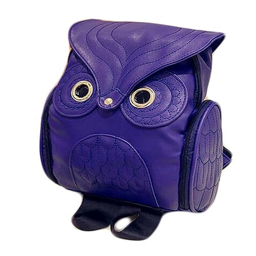 zhenghewyh Para mujer Bolsos mochila Mochilas Búho Casual Daypacks (azul)