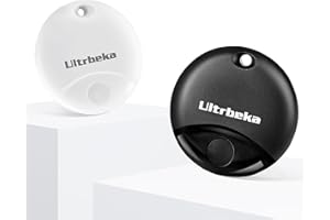 ULTRBEKA Air Tag 2Pack for Apple Find My (iOS Only), Smart Tag Bluetooth Tracker with Ultra-Thin Design, Key Finder for Wallet, Luggage, Backpack, Waterproof Anti-Lost [Apple MFi Certified] - 2pcs