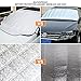 [2019 Newest Upgrade] Magnetic Car Windshield Snow Cover for SUV. 4 Layers, Waterproof, Soft Scratch-Free, Ice Removal Padded Liner with Mirror Flap and Inside Buckle Belt. Most Secure Fitting