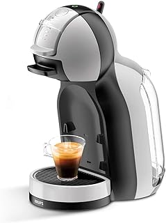 Krups KP123B Nescafé Dolce Gusto Mini Me Kaffeekapselmaschine, 1500 Watt, artic-grey/schwarz