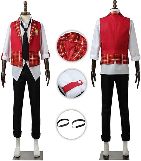 Amazon Mostfar コスプレ衣装 The Idolm Ster Sidem アイドルマスター Sidem High Joker 秋山隼人 仮装 変装 全セット アニメ コスチューム Cosplay 豪華版 コスプレ 仮装 通販