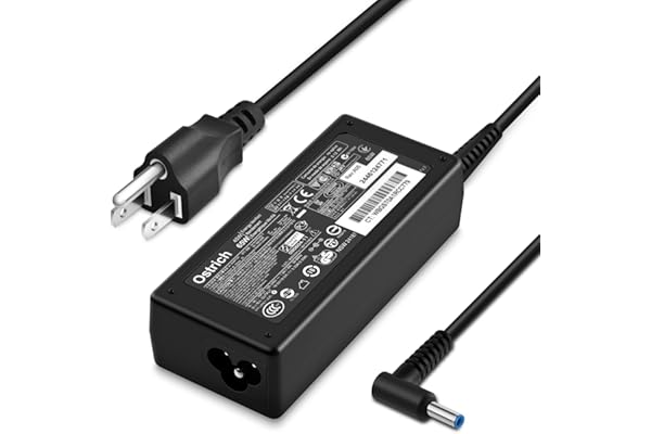 Charger for HP Laptop Computer 65W 45W Smart Blue Tip Power Adapter