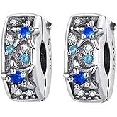 Doyafer Starfish Clip Set Positioning Clip Two-piece Set 925 Sterling Silver Charms Fit Women's Bracelet Bead Pendant Gifts for Women