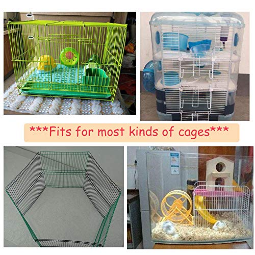 Oncpcare Hamster Bed House Hammock, Forest Pattern Hanging Pet Bed Toy, Small Animal Bedding Cage Accessories Nest for Guinea Pigs Rats Sugar Glider - Thumbnail 7