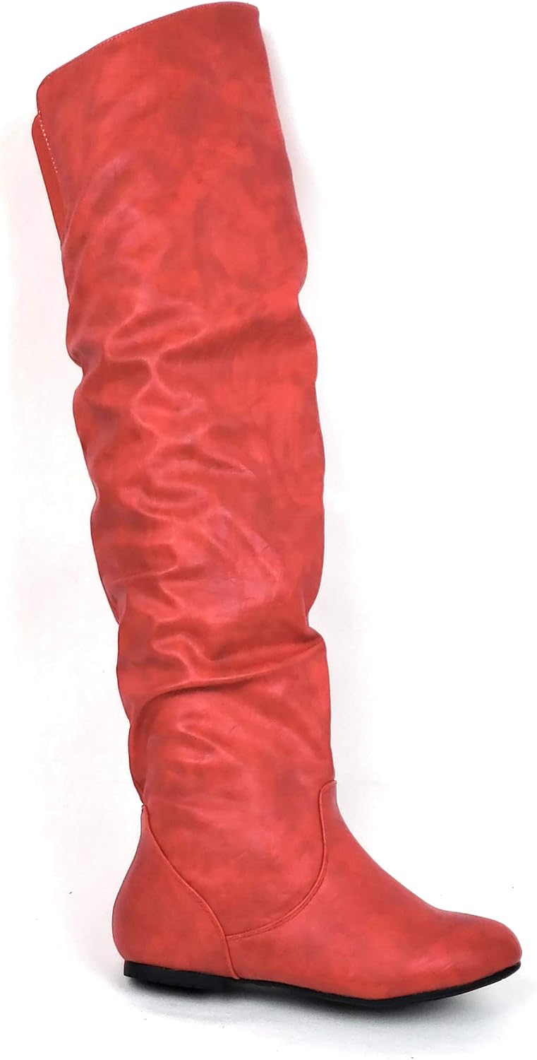 Nature Breeze Womens Stretchy Thigh High Boot