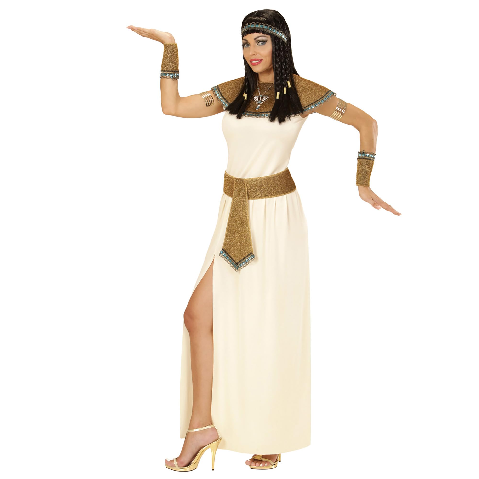 W WIDMANN MILANO Party Fashion 67709 Kostüm Cleopatra Costume, Beige, XS