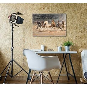 Rustic Team Gallop - Canvas Art